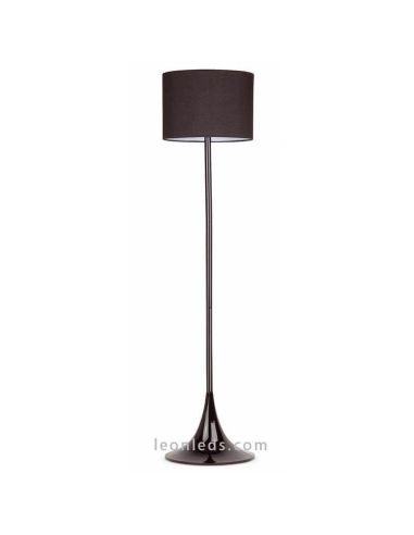 Luminária de pé moderna preta Black series by Faro Barcelona | Lâmpadas de assoalho modernas Leon Leds