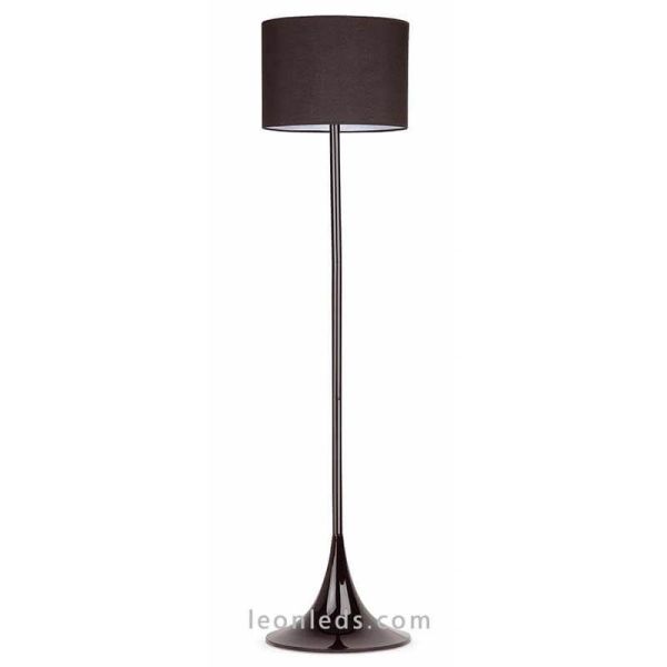 Luminária de pé moderna preta Black series by Faro Barcelona | Lâmpadas de assoalho modernas Leon Leds