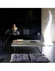 Lámpara de Pie Flame de mantra blanca | LeonLeds Lámparas exterior 2