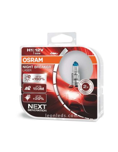 Bombillas Osram potentes Night Breaker Laser Next Generation | LeonLeds Bombillas Halógenas potentes