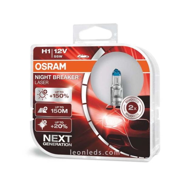 Bombillas Osram potentes Night Breaker Laser Next Generation | LeonLeds Bombillas Halógenas potentes