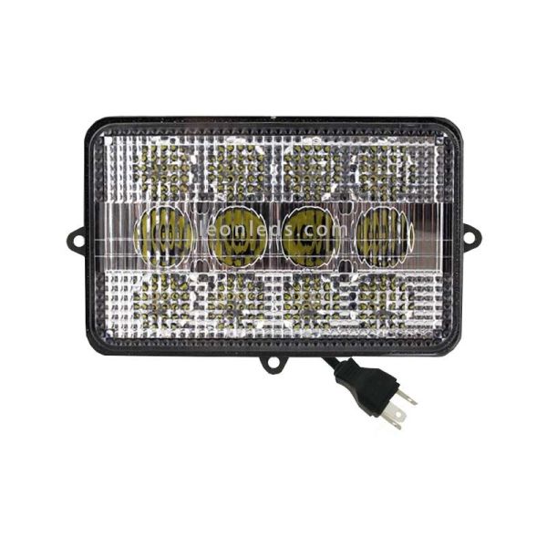 Farol LED retangular para John Deere | Faróis LED LeonLeds