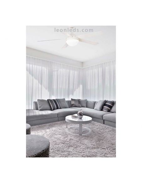 Ventilateur de plafond LED blanc Izaro de Faro Barcelona | Ventilateurs LED LeonLeds