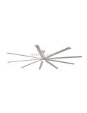 Ventilador de teto LED cinza níquel série Manhattan grande por Faro Barcelona | Ventilador de teto Leon LEDs