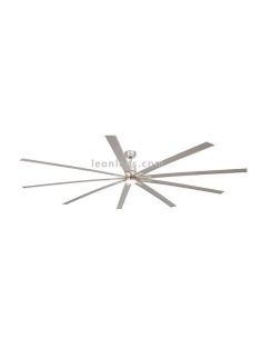 Ventilador de teto LED cinza níquel série Manhattan grande por Faro Barcelona | Ventilador de teto Leon LEDs