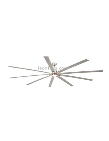 Ventilador de Techo LED gris nickel grande serie Manhattan de Faro Barcelona | LeonLeds Ventilador de Techo