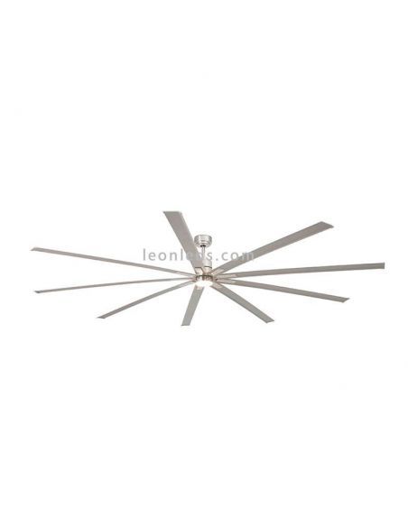 Ventilador de Techo LED gris nickel grande serie Manhattan de Faro Barcelona | LeonLeds Ventilador de Techo