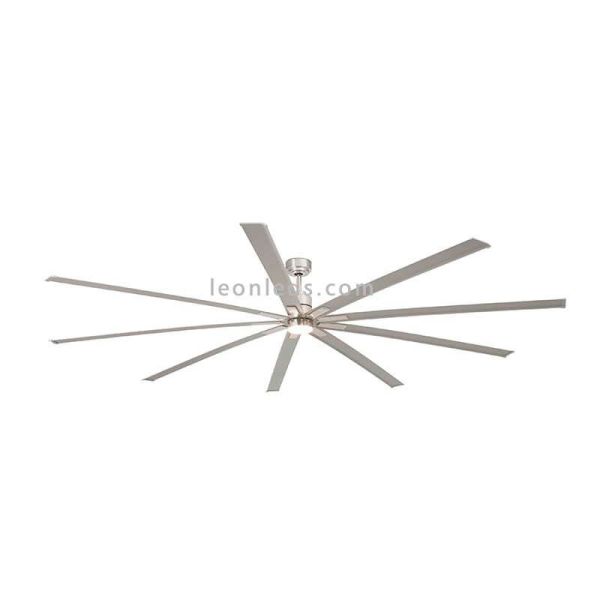Ventilador de Techo LED gris nickel grande serie Manhattan de Faro Barcelona | LeonLeds Ventilador de Techo