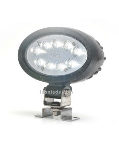 Faro LED ovalado de trabajo para instalar en Maquinaria Industrial | LeonLeds Faros LED