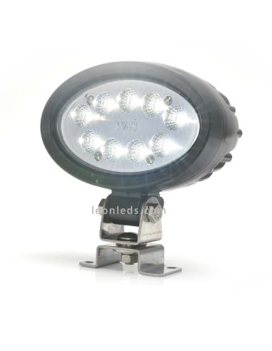 Faro LED ovalado de trabajo para instalar en Maquinaria Industrial | LeonLeds Faros LED