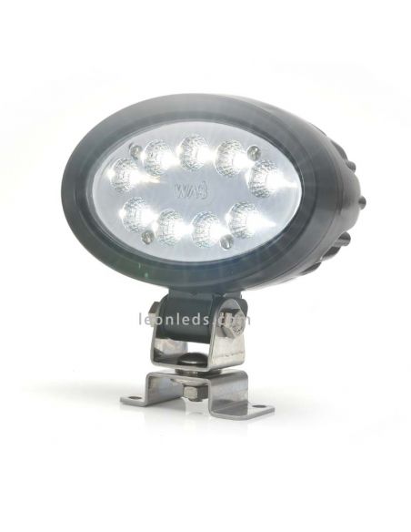 Faro LED ovalado de trabajo para instalar en Maquinaria Industrial | LeonLeds Faros LED