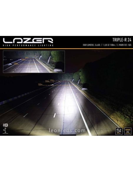 Lazer Triple R24 Largo Alcance potente | LeonLeds Barras LED