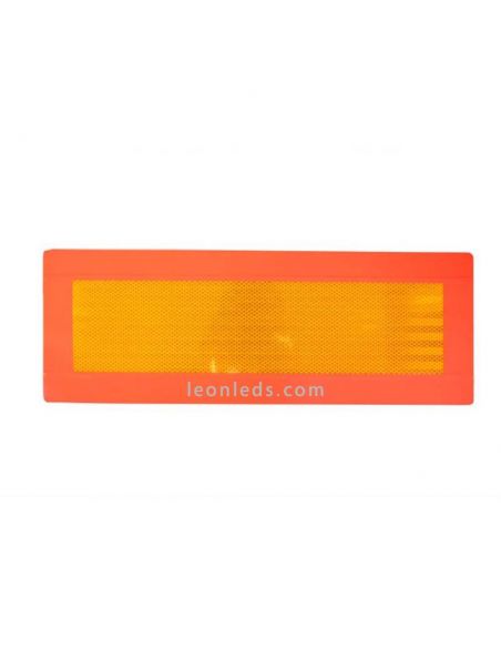 Placa de señalización trasera rectangular reflectante de vehículo largo