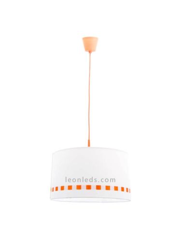 Lámpara infantil de techo Naranja y blanca regulable en altura