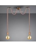 Lámpara de techo de 2 cuerdas serie rope de Trio