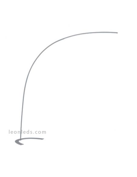 Lámpara de Pie Arco LED serie Shanghai 1800Lm en color Titanio