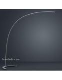 Lámpara de Pie Arco LED serie Shanghai 1800Lm en color Titanio