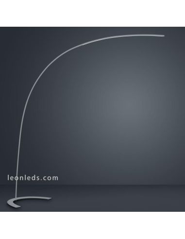 Candeeiro de chão Arco LED Shanghai série 1800Lm na cor titânio