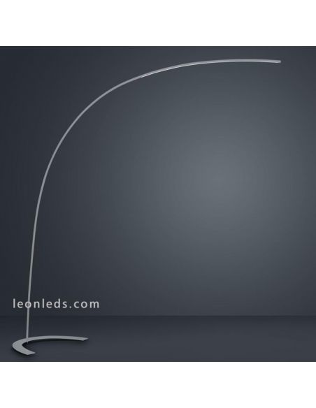 Lámpara de Pie Arco LED serie Shanghai 1800Lm en color Titanio