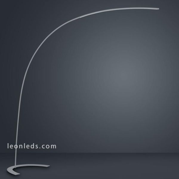 Lámpara de Pie Arco LED serie Shanghai 1800Lm en color Titanio