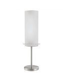 Candeeiro de mesa branco e cromado Troy 3 series by eglo | Candeeiro de mesa LeonLeds