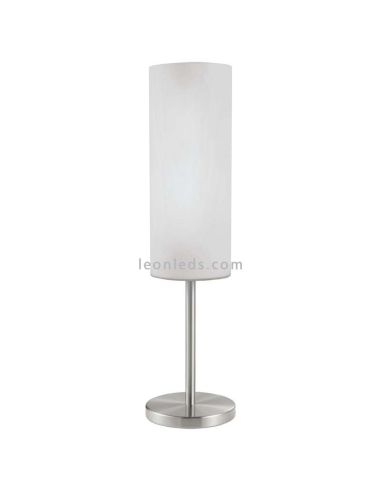 Candeeiro de mesa branco e cromado Troy 3 series by eglo | Candeeiro de mesa LeonLeds