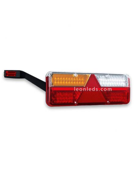 Piloto trasero LED con cuerno y triangulo Fristom FT500