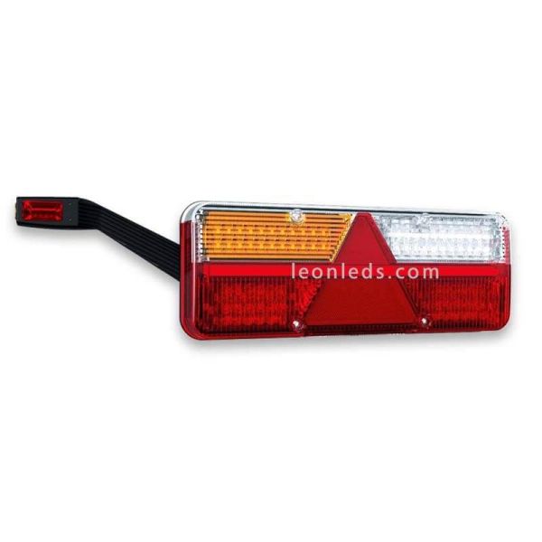 Piloto trasero LED con cuerno y triangulo Fristom FT500