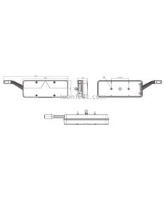 Lanterna traseira LED Fristom FT500 com buzina e com fio 2