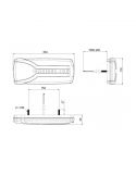 Dimensiones de Piloto Trasero LED intermitente progresivo