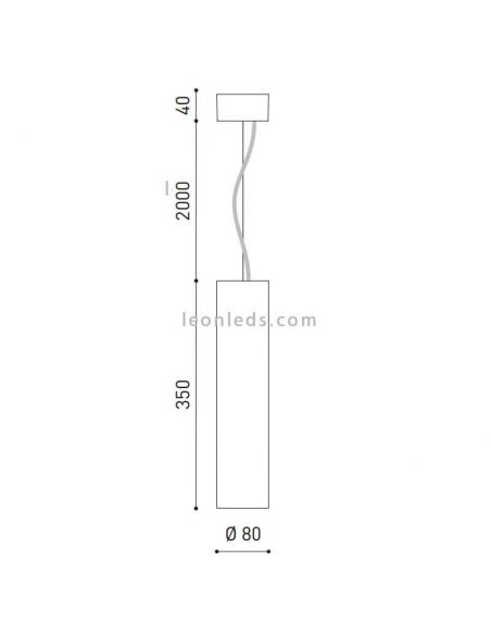 Dimensiones de Lámpara LED Scope 27 ArkosLight