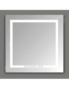 Miroir avec lumière LED à l'avant Série Mul | Éclairage LeonLeds 2