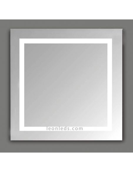 Miroir carré série Led Mul par ACB | Miroirs de salle de bain LED LeonLeds