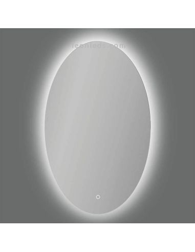 Miroir ovale à LED, série Adriana, modèle Acb Lighting | Éclairage LED LeonLeds