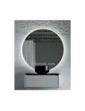 Miroir LED rond modèle Bari par ACB Lighting avec bouton tactile | Miroirs LED LeonLeds