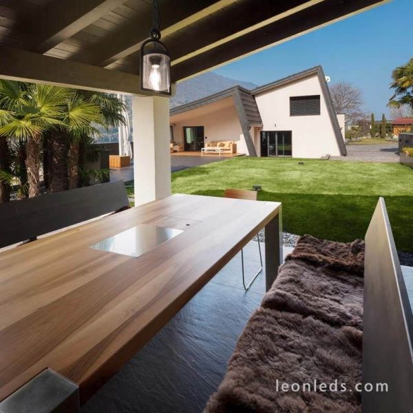 Mantra 6555 Maya Plafonnier d'extérieur de couleur gris foncé | Lampes d'extérieur LeonLeds