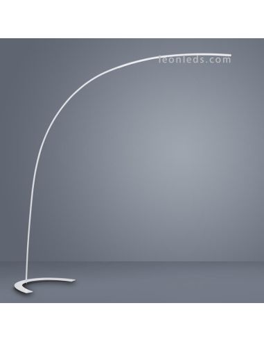 Trio Lighting Lampadaire LED Shanghai arc de couleur blanche à intensité réglable | Lampadaires Leonleds