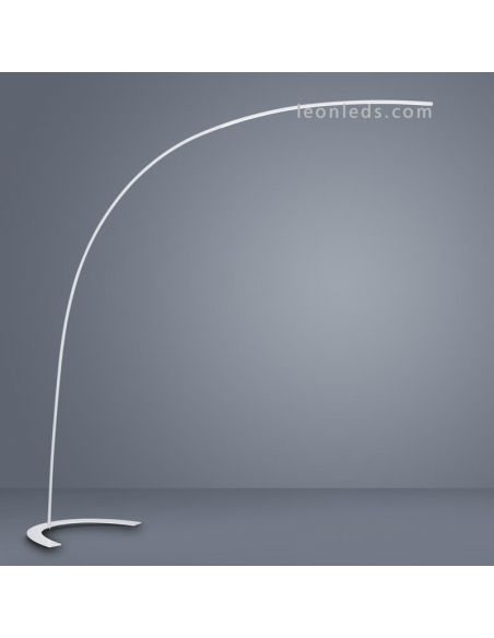 Trio Lighting Lampadaire LED Shanghai arc de couleur blanche à intensité réglable | Lampadaires Leonleds