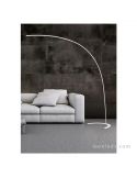 Lámpara de Pie LED de arco en color blanca Shanghi de Trio Lighting