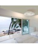 Ventilador de Techo LED blanco serie Alisio de Mantra 6705 | LeonLeds Ventilador de techo LED
