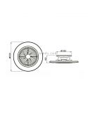 Dimensiones de Ventilador de Techo LED Alisio de Mantra 6705 | LeonLeds Ventiladores LED
