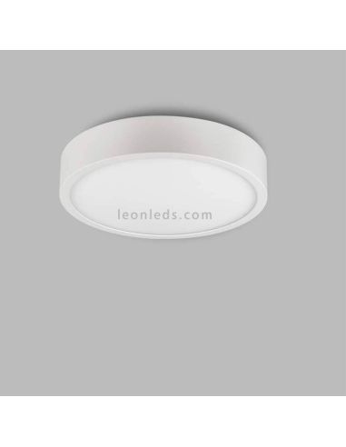Plafón LED redondo 24W de la serie saona de Mantra de color Blanco | LeonLeds Plafones LED