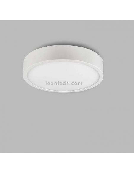 Plafon LED redondo 24W da série saona da Mantra na cor Branco | LeonLeds LED luzes de teto