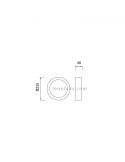 Dimensiones de Plafon LED redondo 24W de la serie Saona de Mantra | LeonLeds Plafones LED
