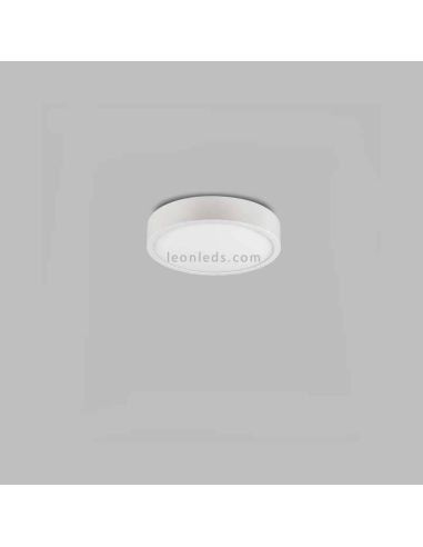 Plafón LED superficie redondo de color Blanco serie Saona de Mantra | LeonLeds Plafones LED