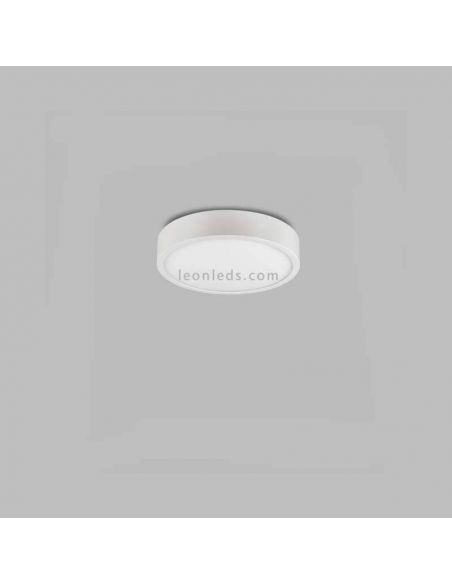 Plafón LED superficie redondo de color Blanco serie Saona de Mantra | LeonLeds Plafones LED