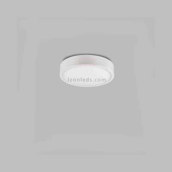 Plafón LED superficie redondo de color Blanco serie Saona de Mantra | LeonLeds Plafones LED