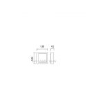 Dimensiones de Plafones LED cuadrado serie Saona 8W de mantra | LeonLeds Plafones LED