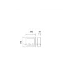Plafon LED superficie LED cuadrado serie Saona Mantra | LeonLeds Plafones LED