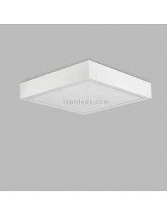 Plafón LED cuadrado 24W serie Saona de Mantra 6633 | LeonLeds Plafones LED